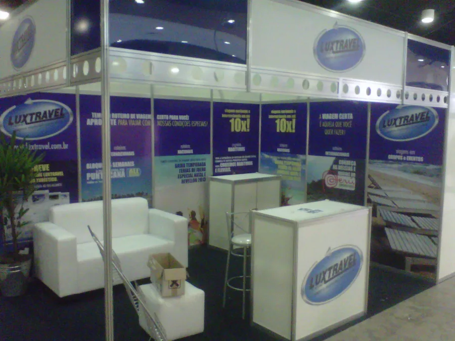 Stand e cenografia para evento